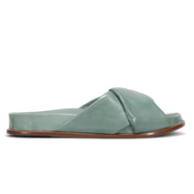 Slides nappa guanto acqua marina