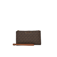Jet set logo smartphone wallet brown acorn