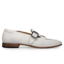 Slip on fibbia bianco