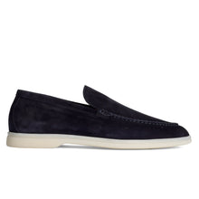 Slip on camoscio blu