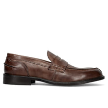Penny loafer delavè marrone