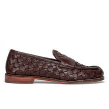 Penny loafer intreccio marrone