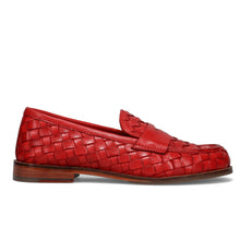 Penny loafer intreccio rosso