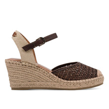 Espadrillas zeppa marrone