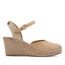 Espadrillas zeppa corda light gold